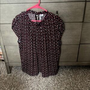 EUC Elle Women's Polka Dot Top